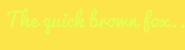 Image with Font Color E4FC4F and Background Color FCE549